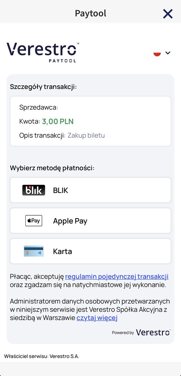 Zapłać BLIK-iem, kartą albo portfelem